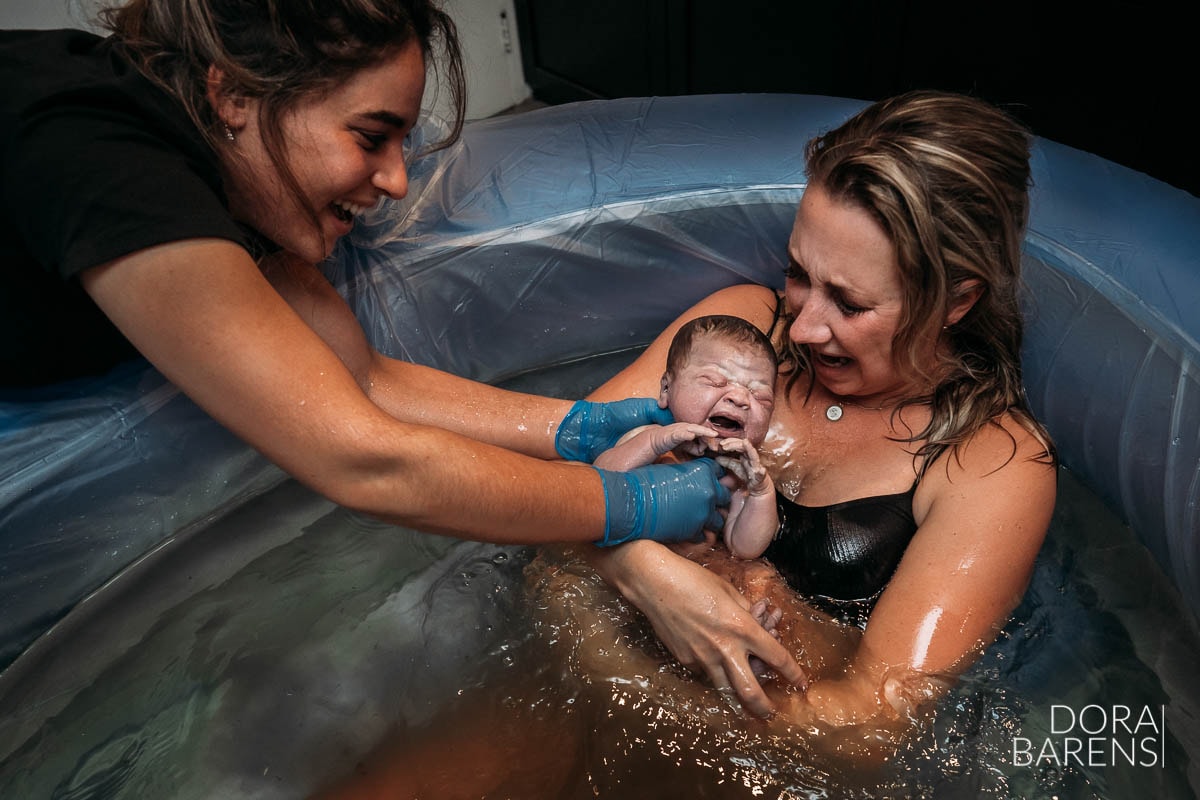 The birth in the birth pool has really been an unforgettable and special experience.