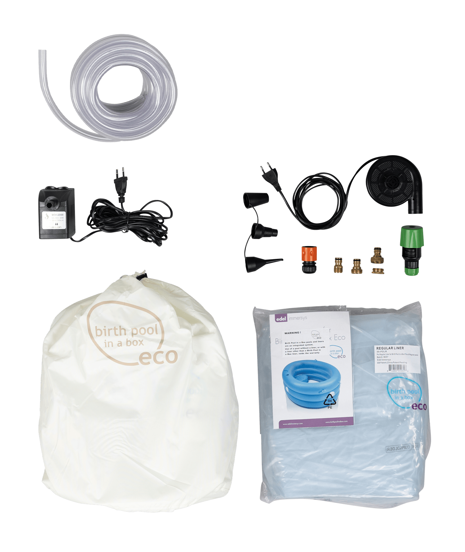 Birth Pool in a Box Birth Pool in a Box Regular / 2 persons White + Standard Water Birth Kit