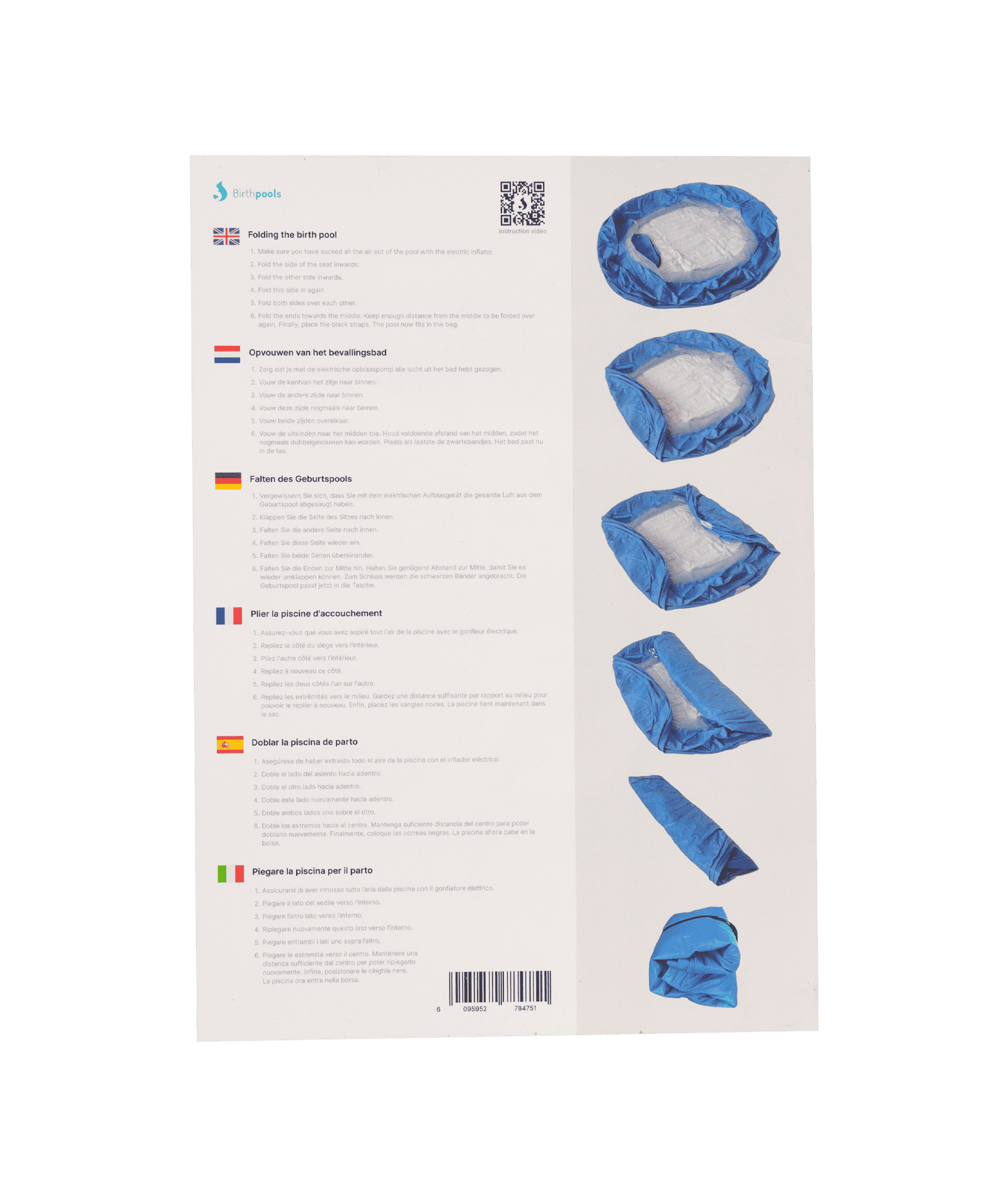 Birthpools Cleaning & folding instructions