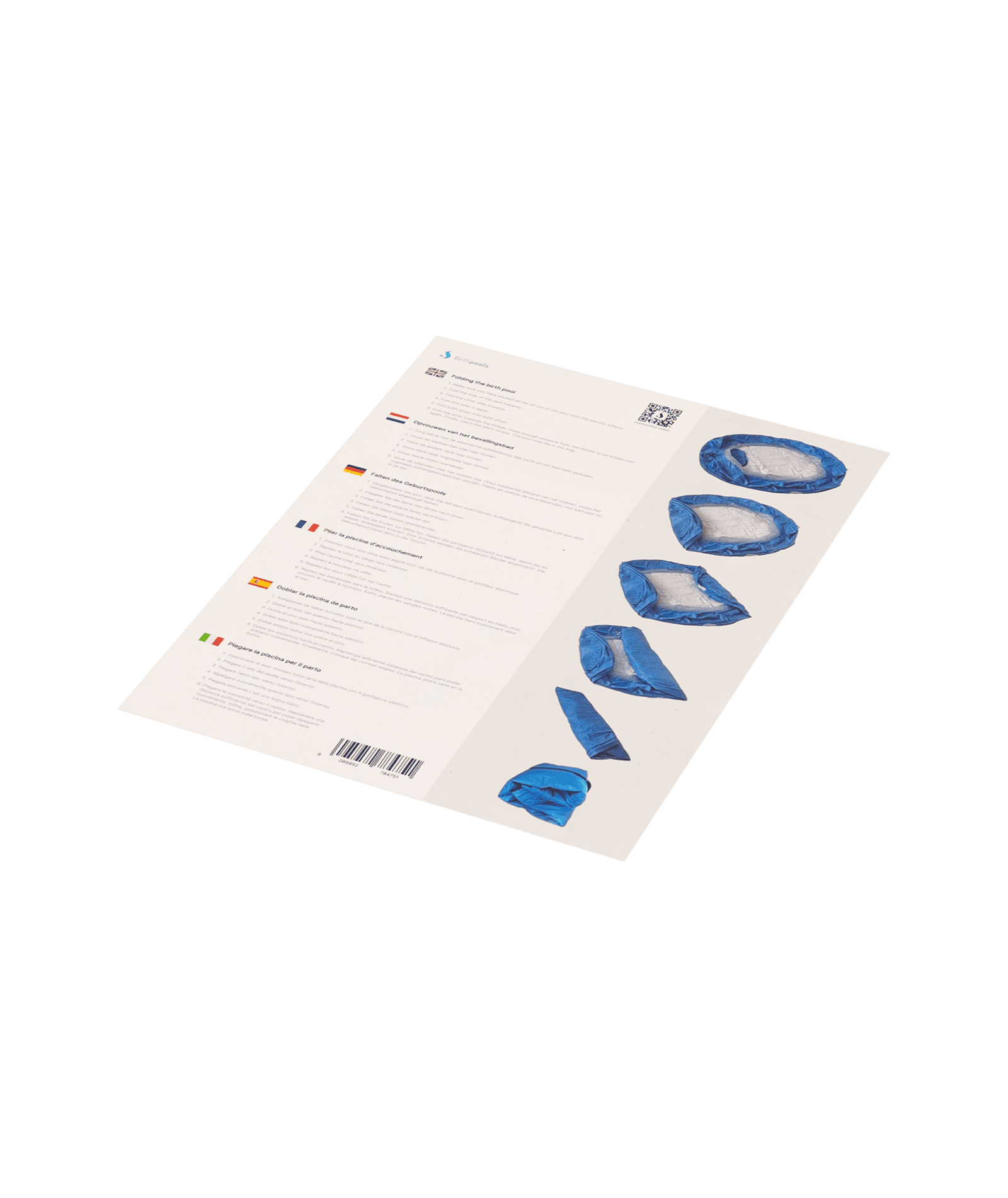 Birthpools Birth Pool in a Box 1.0 Regular / 2 persons Sky Blue Starter Kit for professionals