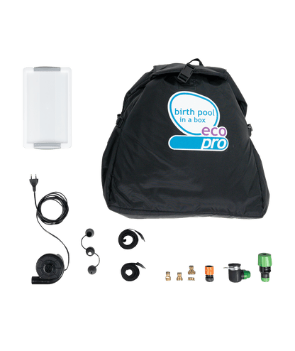 Birthpools Birth Pool in a Box Regular / 2 persons Sky Blue Starter Kit for professionals