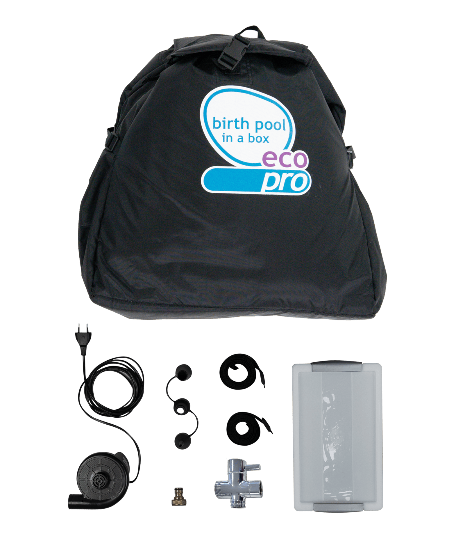 Birthpools Birth Pool in a Box Regular / 2 persons Sky Blue Hospital Starter Kit