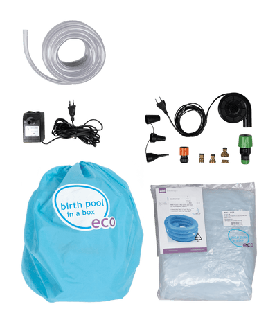 Birthpools Birth Pool in a Box + Standard Water Birth Kit White Regular 2 persons