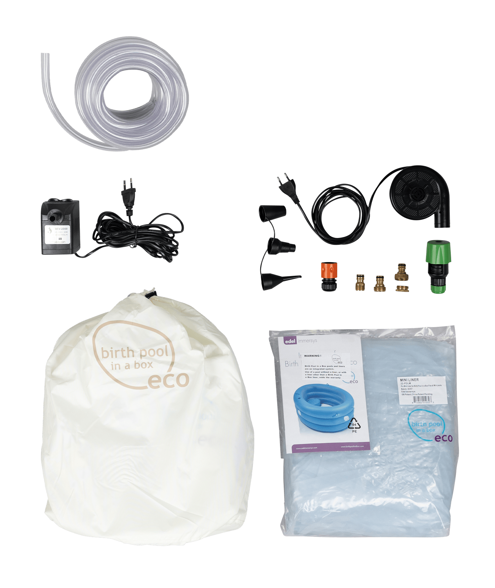 Birthpools Birth Pool in a Box + Standard Water Birth Kit
