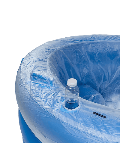 Birth Pool in a Box Birth Pool in a Box Mini / 1 persona Azzurro cielo + Kit Premium per Parto in Acqua
