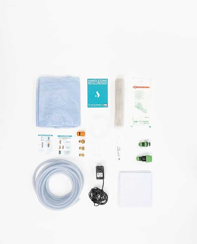Birthpools comprehensive rental kit for a Birth Pool in a Box birth pool