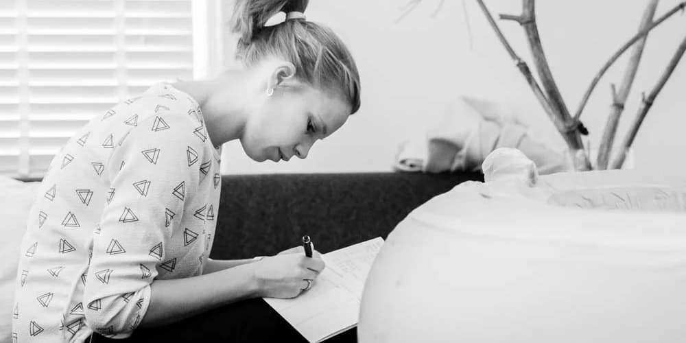 Midwife checking the checklist